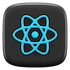 logo de react en 3d
